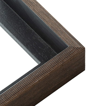 15x5 Canvas Frame Brown Solid Wood Floater Frame Width 1.75 Inches | Interior Frame Depth 1 5/8