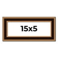 thumbnail image 1 of 15x5 Frame Gold Brown Plein Air Vintage Solid Wood Picture Frame | 1.75 Inches Moulding Width |, 1 of 8