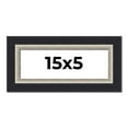thumbnail image 1 of 15x5 IN Frame Black Real Wood Picture Frame Width 2.25 Inches | Interior Frame Depth 0.5 Inches |, 1 of 8