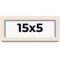 thumbnail image 1 of 15x5 IN Shadow Box Frame White | 1.125 Inches Deep Real Wood Rustic Shadowbox Display Frame | UV, 1 of 5