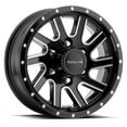 thumbnail image 1 of 15x5 Raceline 820M Twisted Trailer Black Machined Wheel 5x4.5 (0mm), 1 of 2