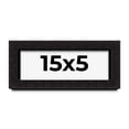thumbnail image 1 of 15x5 Shadow Box Black Solid Wood Display Picture Frame | 1 Inch Rabbet Depth | | 1.375 Inch, 1 of 4