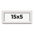 thumbnail image 1 of 15x5 Shadow Box Silver Brushed Striped Display Frame | 1.625 Inches Deep | 1 Inch Moulding Width |, 1 of 8