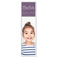 thumbnail image 1 of 15x54 Frame White Real Wood Picture Frame Width 0.75 inches | Interior Frame Depth 0.5 inches |, 1 of 8