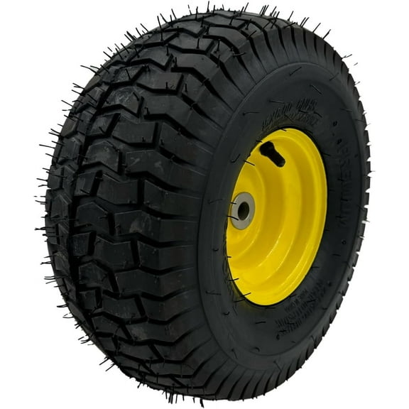 15x6.00-6 Dump Cart Tire and Rim - Fits on 3/4 Inch Axle, 3.25 Inch Hub