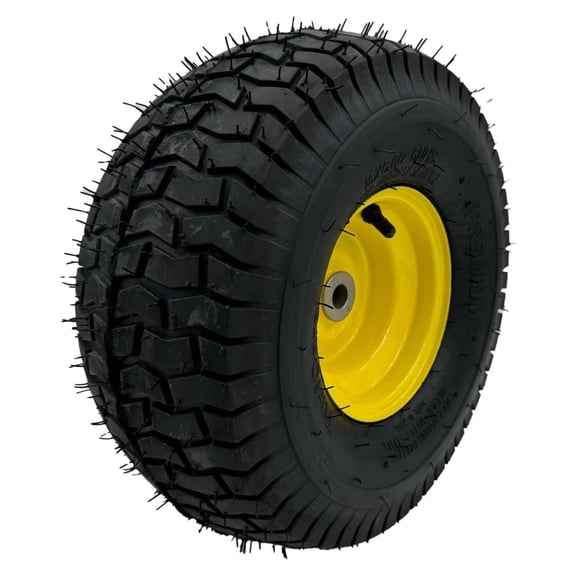 15x6.00-6 Dump Cart Tire and Rim - Fits on 3/4 Inch Axle, 3.25 Inch Hub