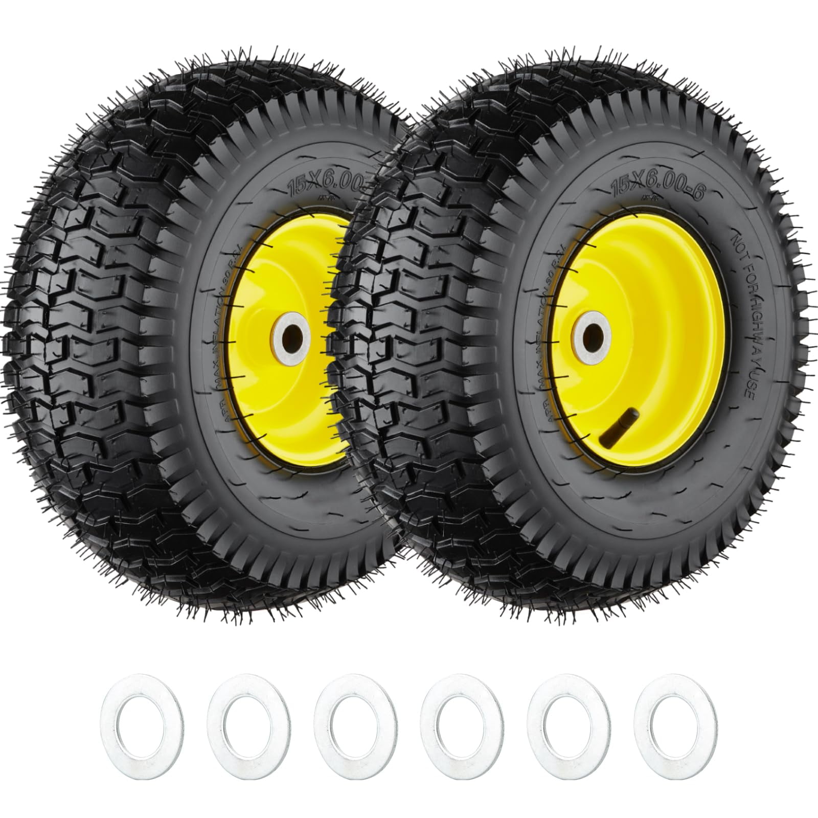 MASSFX 15x6-6 Tosaerba, Erba, Prato E Pneumatico Da Giardino 4 - Foto 6