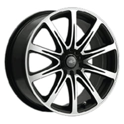 15x6.5 ICW Racing 209MB Euro Blk Machine Wheel 4x100/4x4.5 (42mm ...