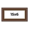 thumbnail image 1 of 15x6 Copper and Brown Real Wood Picture Frame Width 2 inches | Interior Frame Depth 0.5 inches |, 1 of 8