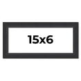 thumbnail image 1 of 15x6 Frame Black Real Wood Picture Frame Width 1.25 Inches | Interior Frame Depth 0.5 Inches |, 1 of 8