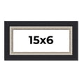 thumbnail image 1 of 15x6 Frame Black Real Wood Picture Frame Width 2.25 Inches | Interior Frame Depth 0.5 Inches |, 1 of 8