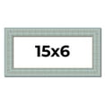 thumbnail image 1 of 15x6 Frame Blue Teal Distressed Solid Wood Picture Frame | 1.625 Inch Moulding Width | Sonoma Blue, 1 of 8