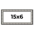 thumbnail image 1 of 15x6 Frame Silver Real Wood Picture Frame Width 1.125 Inches | Interior Frame Depth 0.5 Inches |, 1 of 8