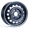 thumbnail image 1 of 15x6 RTX Black Steel Wheel 4x4.5 (45mm), 1 of 1