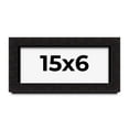 thumbnail image 1 of 15x6 Shadow Box Black Solid Wood Display Picture Frame | 1 Inch Rabbet Depth | | 1.375 Inch, 1 of 4