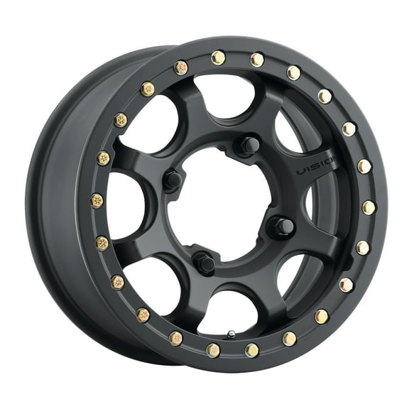 15x6 Vision 351BL Flow Satin Black UTV BEADLOCK Wheel 5x4.5 (50.6mm)