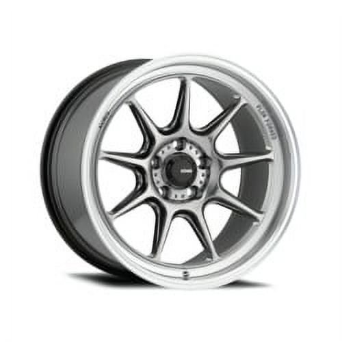 1 Konig 15x7.5 4X100 +35 105M Countergram Hyper Chrome w/Machined Lip Wheel Rim