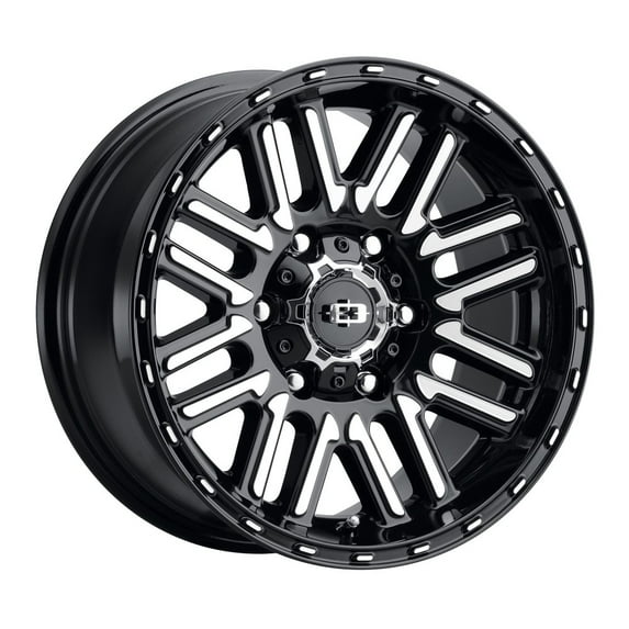 15x7.5 Vision 348 Nexus Gloss Black Machined Face Wheel 5x4.5 (-12mm)