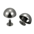thumbnail image 1 of 15x7.5mm Screw Back Rivets Hollow Round Head Leather Studs Black 10 Pack, 1 of 5