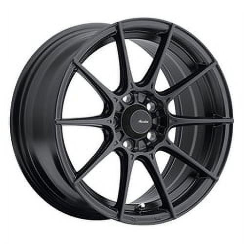 1 X Advanti Racing Storm S1 15X7 4X100 73.00 Hub +35 Offset Black Wheel Rim