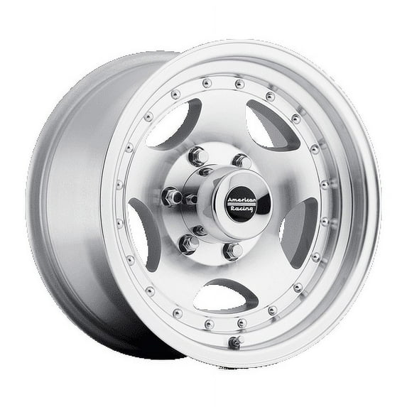 American Racing AR23, 15x7 Wheel with 5 on 4.75 Bolt Pattern - Machined With Clear Coat - AR235761 Wheel Rim