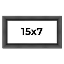 15x7 Frame Black Passaggi Solid Wood Picture Frame Width 1.5 Inches | Interior Frame Depth 0.5