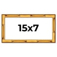 thumbnail image 1 of 15x7 Frame Gold Bamboo Solid Wood Picture Frame | 0.75 Inch Moulding Width | Interior Frame Depth, 1 of 8