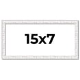 thumbnail image 1 of 15x7 Frame White Real Wood Picture Frame Width 0.75 inches | Interior Frame Depth 0.5 inches |, 1 of 8