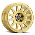 thumbnail image 1 of 15x7 Icon Alloys Ricochet Gloss Gold Wheel 5x100 (15mm) Fits select: 2016-2023 SUBARU CROSSTREK, 2013-2015 SUBARU XV CROSSTREK, 1 of 2