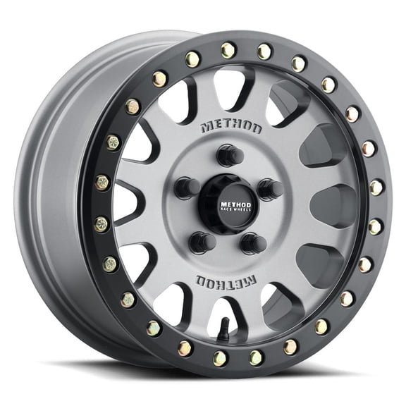 15x7 Method MR401 Titanium - Matte Black Ring UTV BEADLOCK Wheel 5x4.5 (38mm)