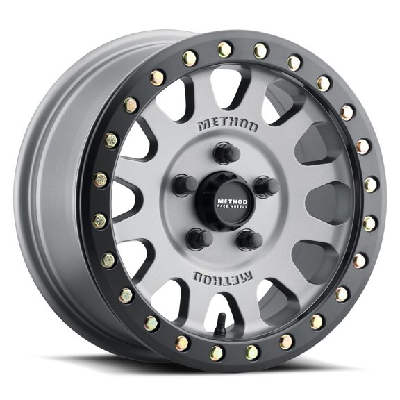 15x7 Method MR401 Titanium - Matte Black Ring UTV BEADLOCK Wheel 5x4.5 (38mm)