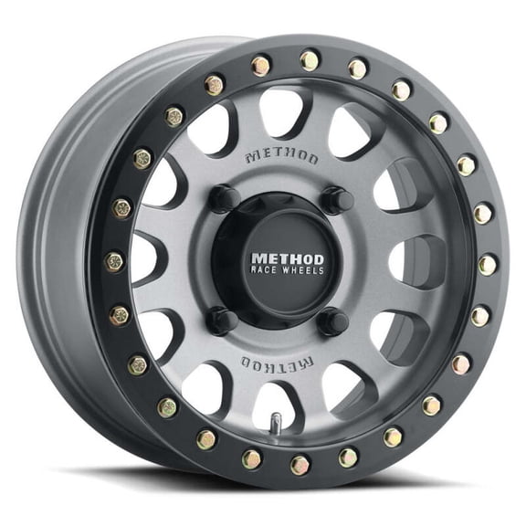 15x7 Method MR401 UTV Beadlock Titanium Wheel 4x156 (38mm)