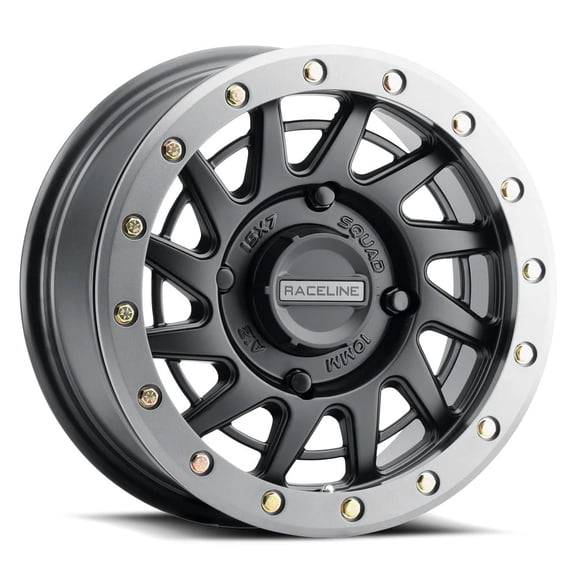15X7 Raceline A12Bg Squad Black Grey Beadlock Utv Wheel 4X137 (38Mm)