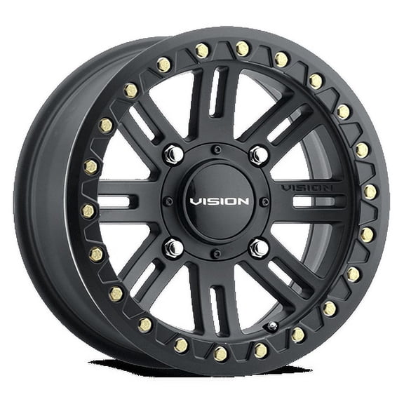 15x7 Vision 356 Manx 2 Satin Black UTV BEADLOCK Wheel 4x137 (13mm)