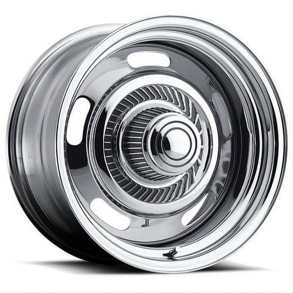 15x8 American Muscle 57 Rally Chrome Wheel 5x4.75 (-6mm)