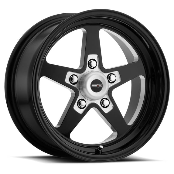 Vision Sport Star II 15x8 5x120.7 0et Gloss Black With Milled Center Wheel
