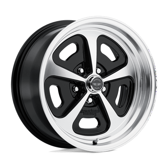 American Racing Vintage VN501 500 Mono Cast Machined Black 15x8 5x4.75 0mm (VN50158034500)