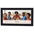 thumbnail image 1 of 15x8 Frame Black Passaggi Solid Wood Picture Frame Width 1.5 Inches | Interior Frame Depth 0.5, 1 of 8