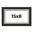thumbnail image 1 of 15x8 Frame Black Real Wood Picture Frame Width 2.25 Inches | Interior Frame Depth 0.5 Inches |, 1 of 8