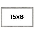 thumbnail image 1 of 15x8 Frame Silver Grey Distressed Solid Wood Picture Frame | 0.75 Inch Moulding Width | Interior, 1 of 8