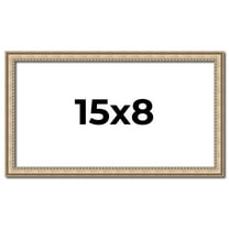 15x8 Frame Silver Real Wood Picture Frame Width 0.75 Inches | Interior Frame Depth 0.5 Inches |