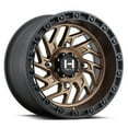 thumbnail image 1 of 15x8 Hostile UTV H116 Jigsaw Matte Bronze W/Black Ring Wheel 4x156 (0mm), 1 of 2