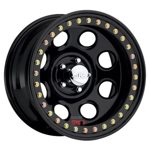 15x8 Raceline RT81 Rock 8 Beadlock Black Steel Wheel 5x4.5 (-19mm)
