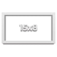 thumbnail image 1 of 15x8 Shadow Box Frame White | 2 Inches Deep Real Wood Contemporary Shadowbox Display Frame | UV, 1 of 8