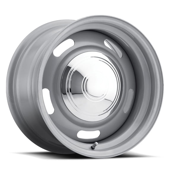 15x8 Vision 55 Rally Silver 5x139.7 5x5.5 ET-12 Wheel Rim