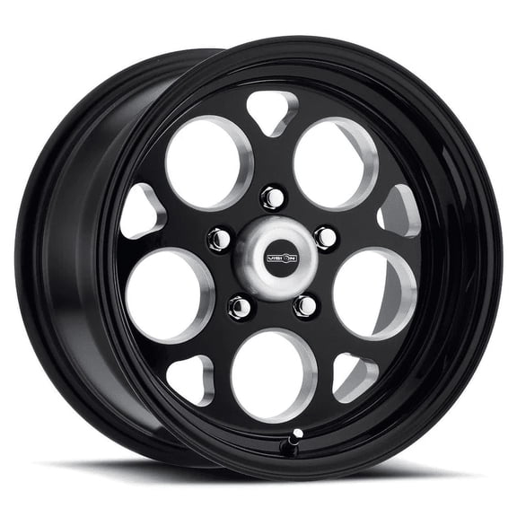15x8 Vision 561 Sport Mag Gloss Black with Milled Windows Wheel 5x5 (0mm)