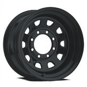 15x8 Vision 84H D Window Gloss Black 6x139.7 6x5.5 ET-19 Wheel Rim