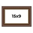 thumbnail image 1 of 15x9 Copper and Brown Real Wood Picture Frame Width 2 inches | Interior Frame Depth 0.5 inches |, 1 of 8
