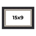 thumbnail image 1 of 15x9 Frame Black Real Wood Picture Frame Width 2.25 Inches | Interior Frame Depth 0.5 Inches |, 1 of 8