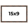 thumbnail image 1 of 15x9 Frame Brown Bamboo with Dark Coffee/Walnut Finish | Solid Wood Picture Frame Width 0.75 Inches, 1 of 8